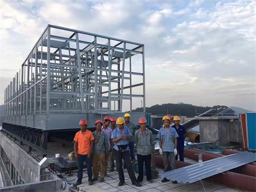 冷卻塔振動的原因和解決方法(冷卻塔機組的工作原理